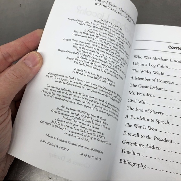 Who Was Abraham Lincoln? by: Janet B. Pascal, paperback book - Picture 2 of 6